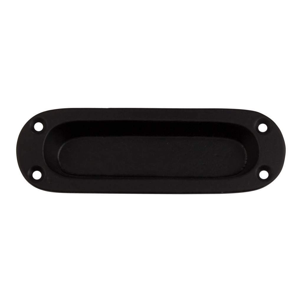 Sliding door handle black cast iron.