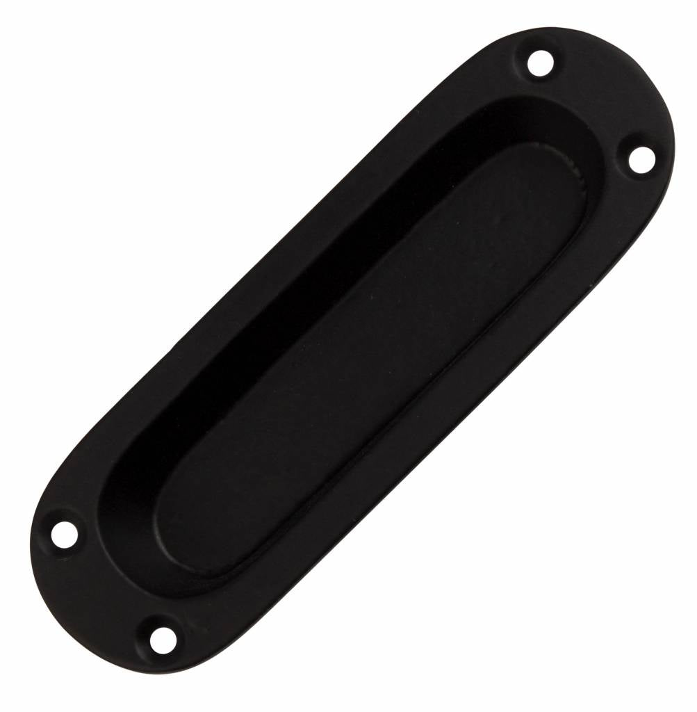 Sliding door handle black cast iron.