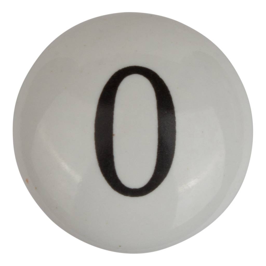 Furniture knob number 0