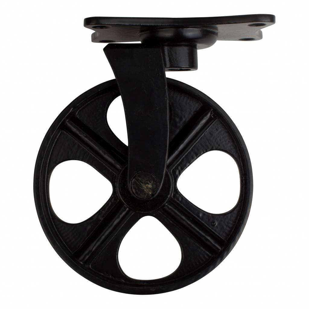 Industrial wheel - painted black