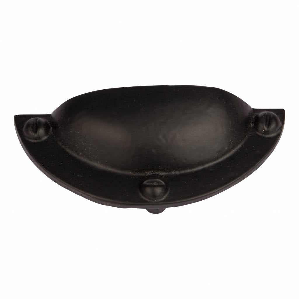 Black recessed handle - rear mounting