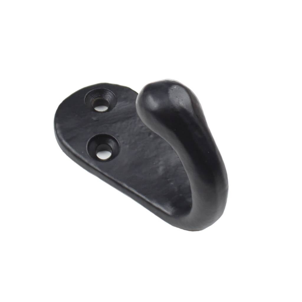 Coat Hook Single Hook Black - Compact and Stylish