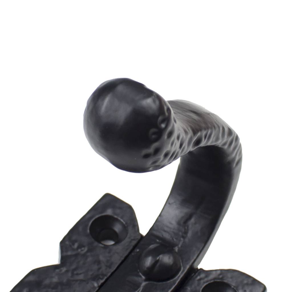 Coat Hook "Retro Hammer" - Black Cast Iron