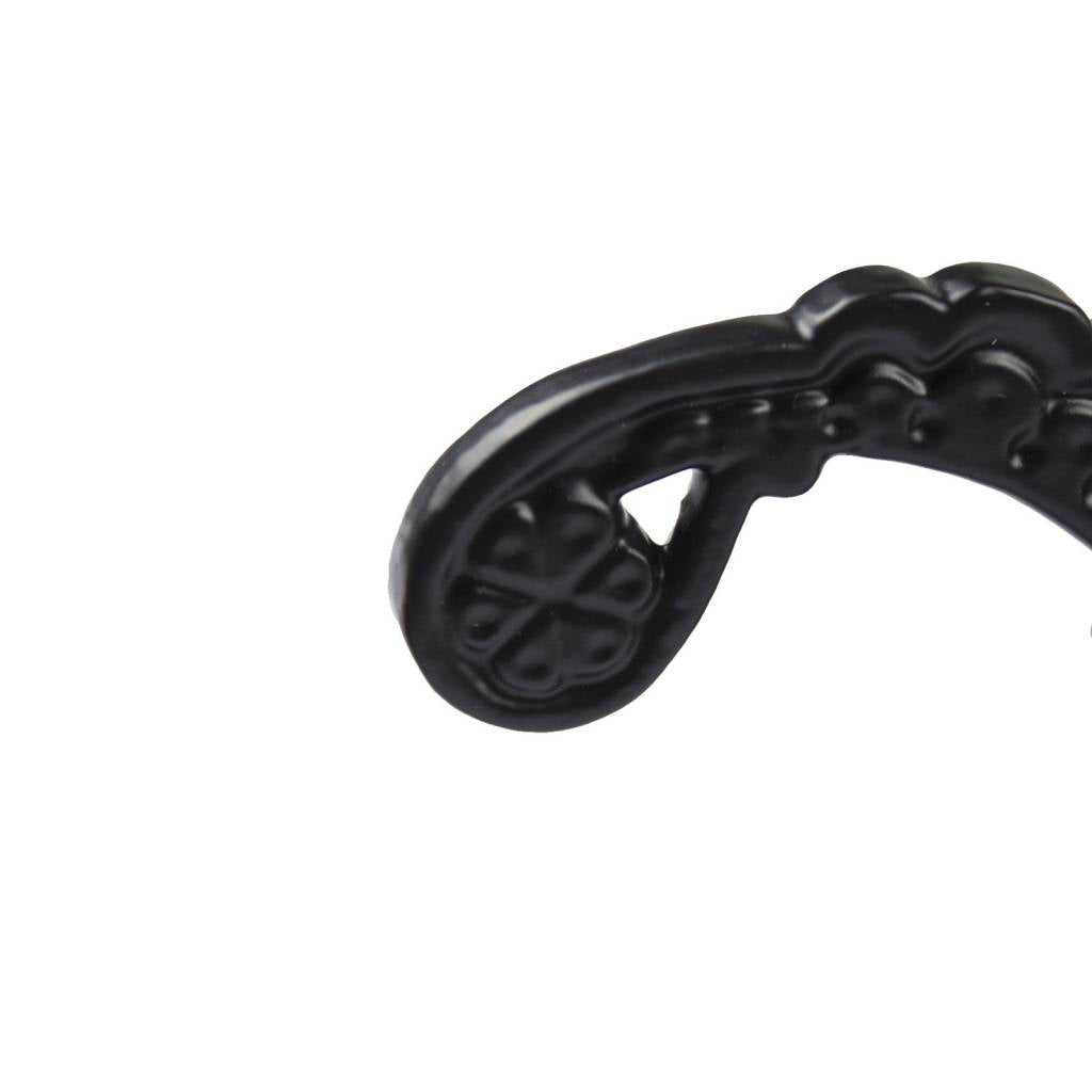 Coat hook "Royal Twist" - Black cast iron