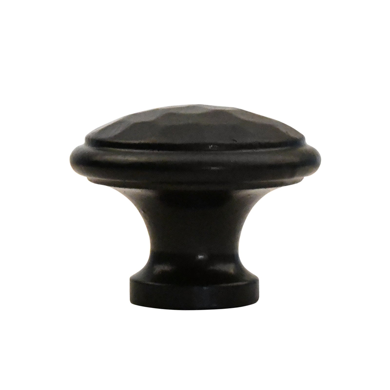 Furniture knob 42 mm hammered black