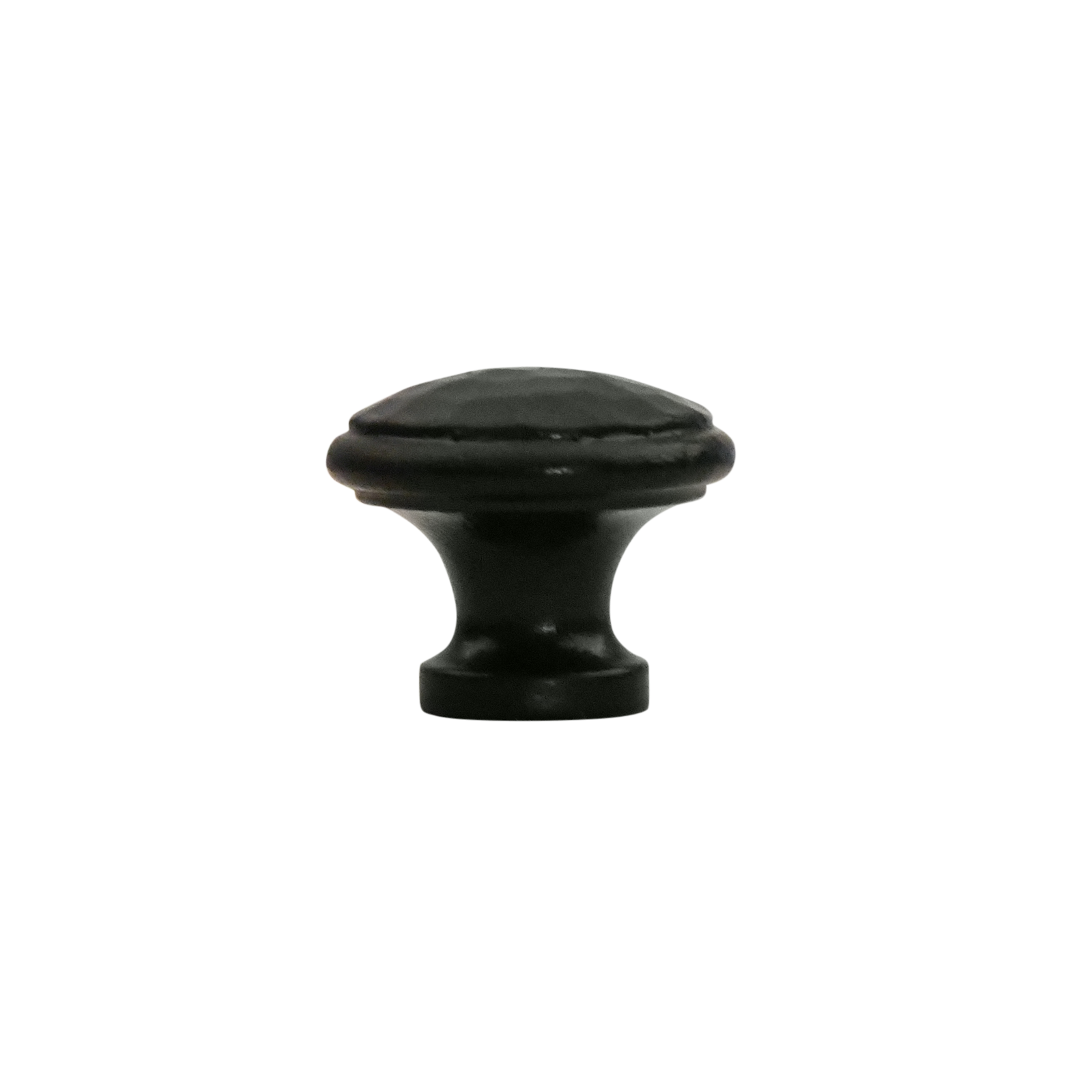 Furniture knob 32 mm hammered black