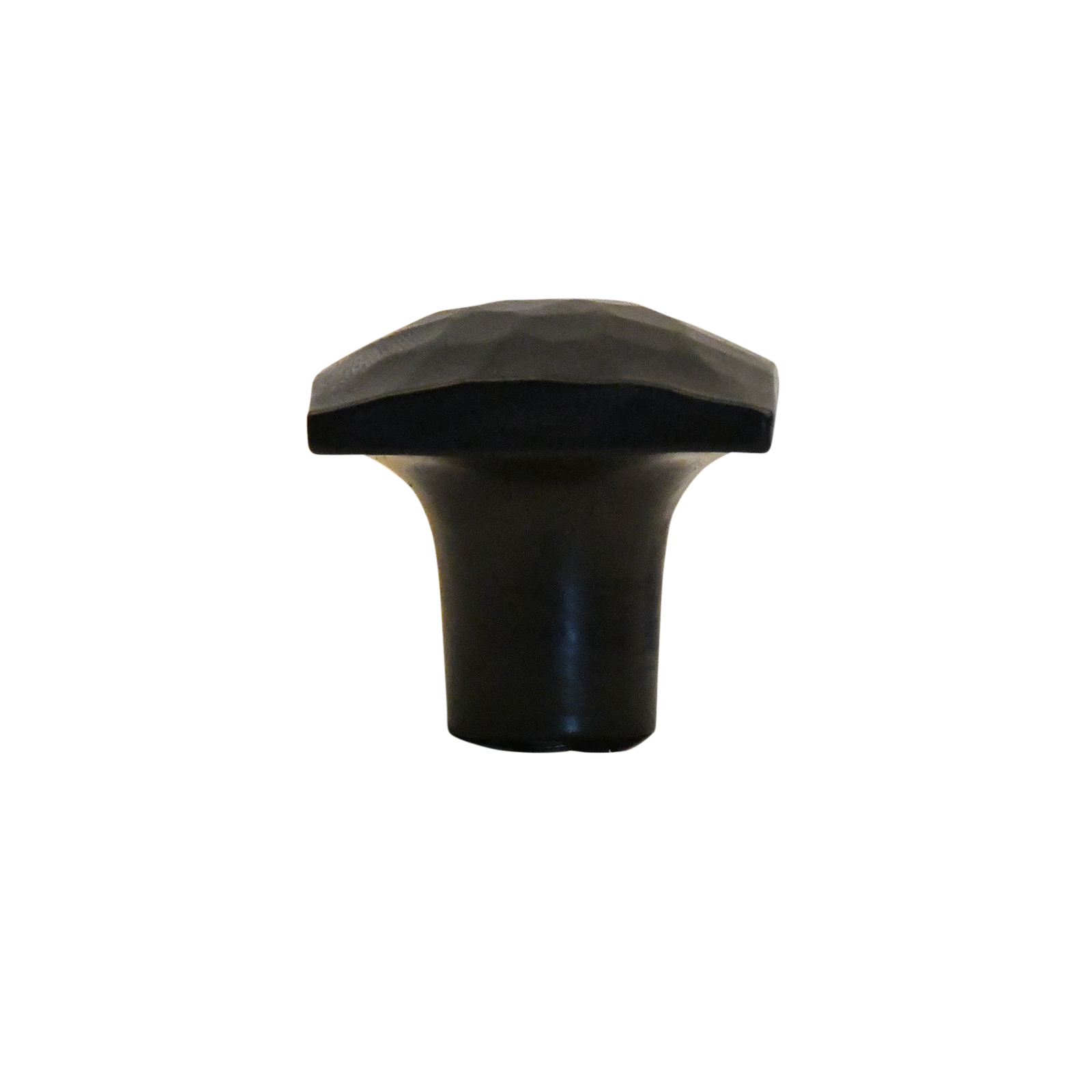 Furniture knob square 31 mm, black hammer finish 