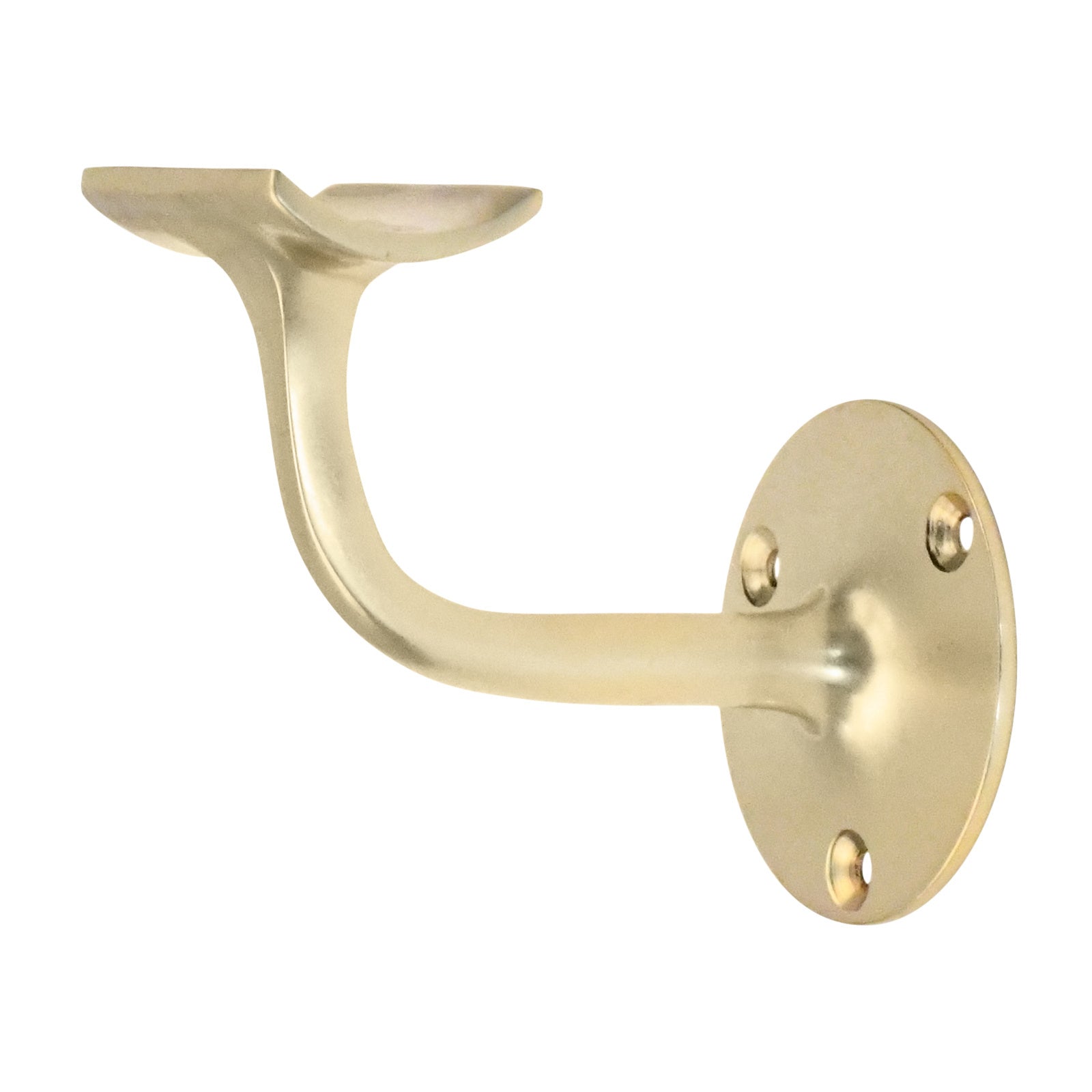 Stair railing holder 70mm - brass - hollow saddle