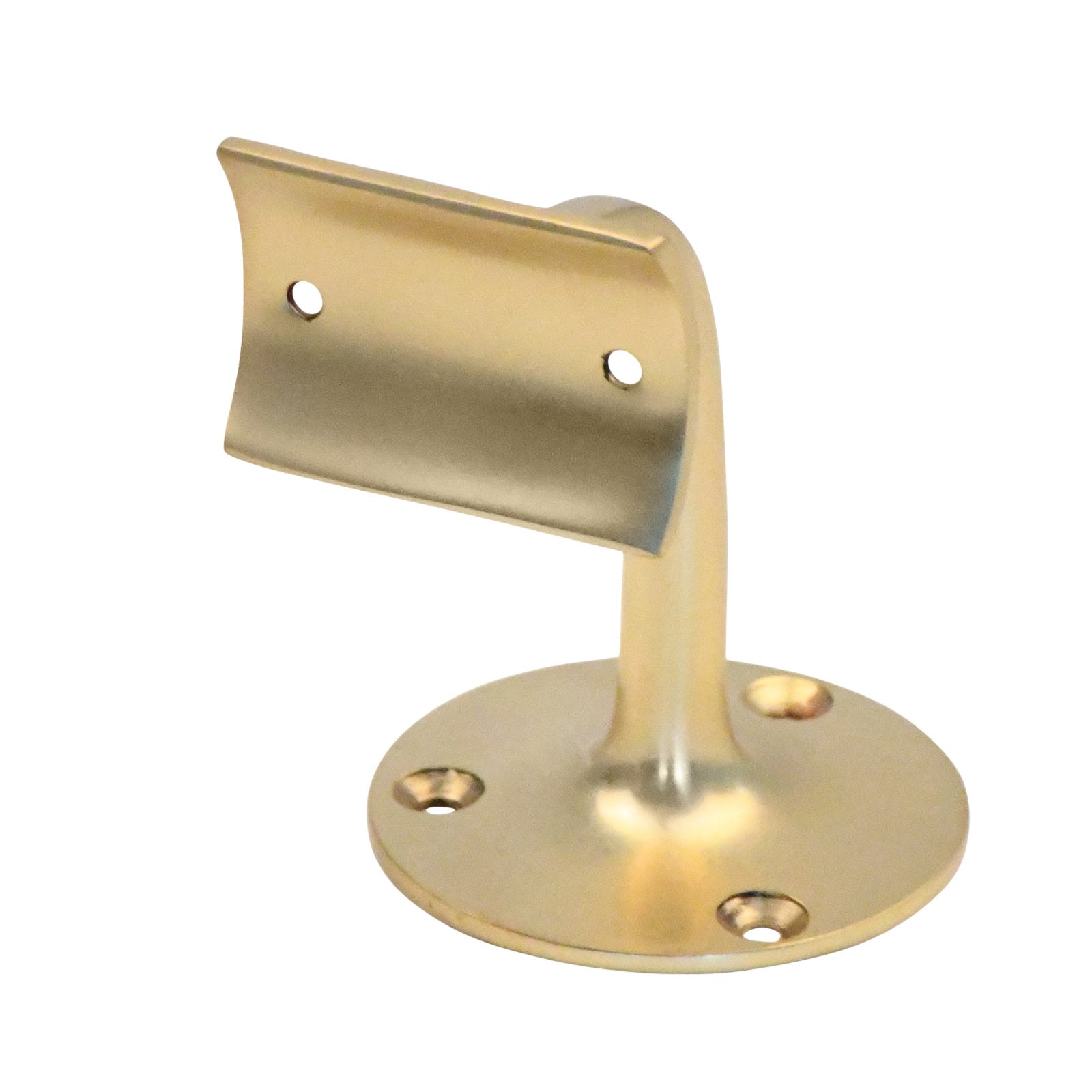 Stair railing holder 70mm - brass - hollow saddle