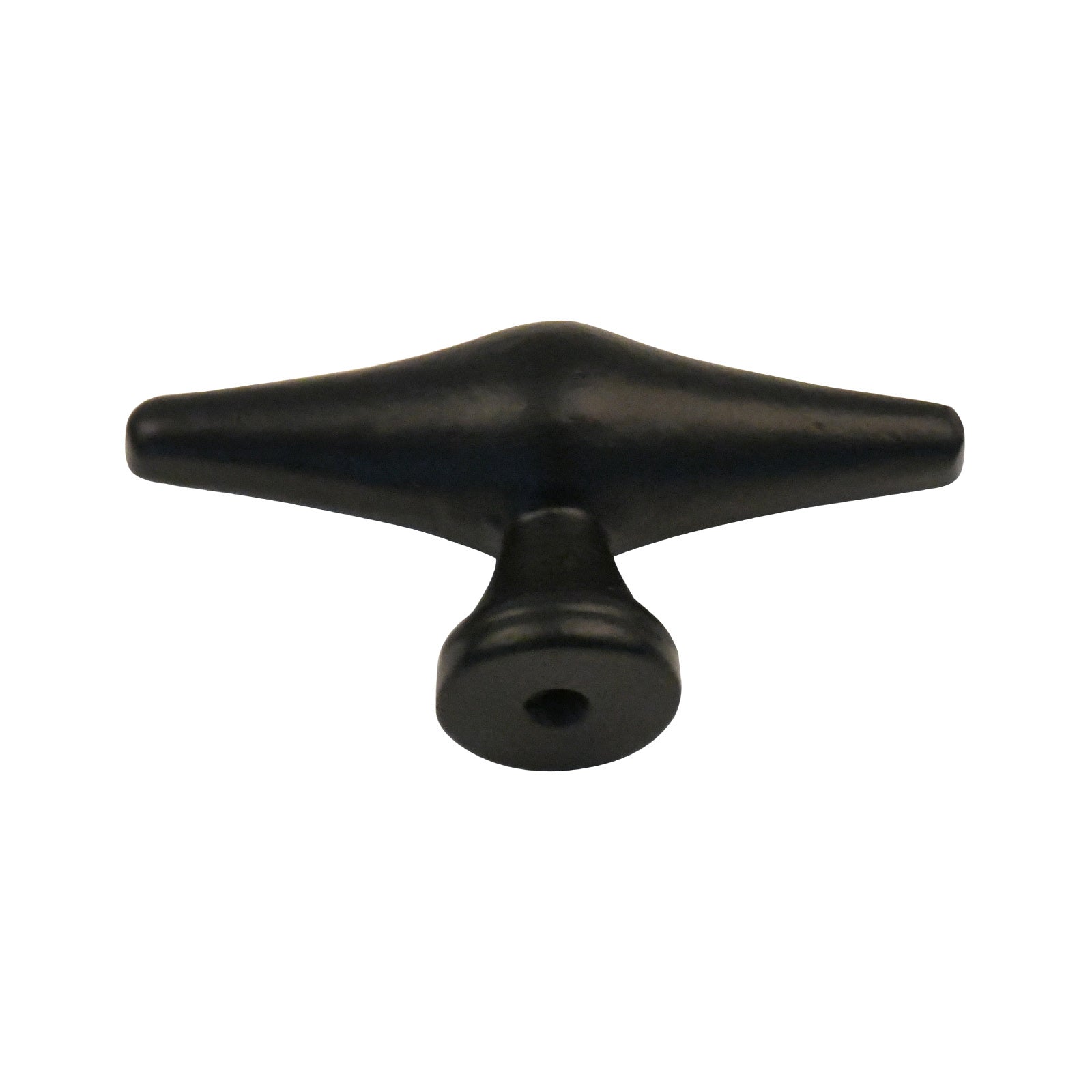 Oval Cast Iron Furniture Knob 84mm - Black Rust