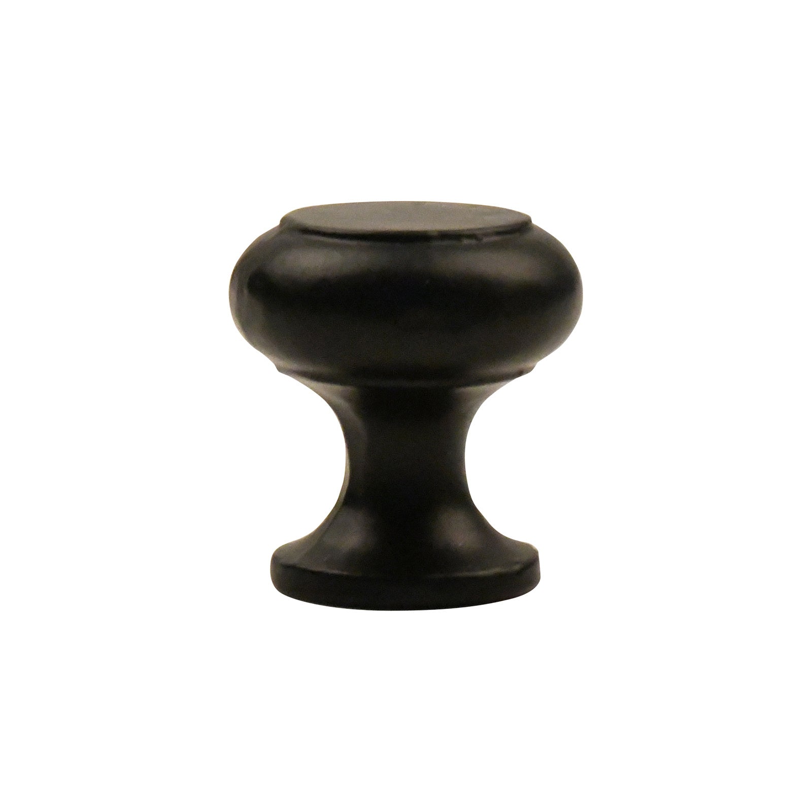 Cast Iron Furniture Knob Round 28mm - Black Rust