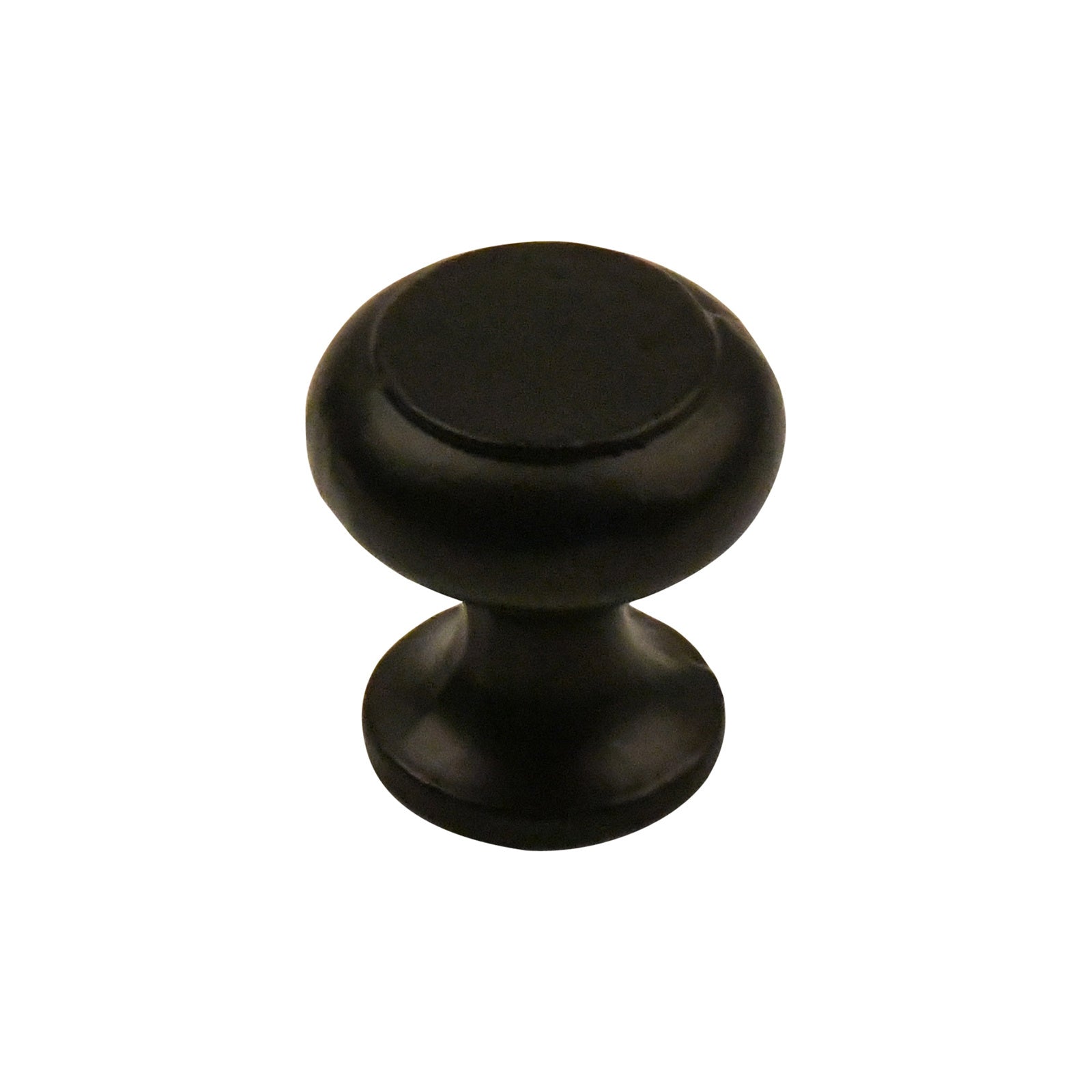 Cast Iron Furniture Knob Round 28mm - Black Rust