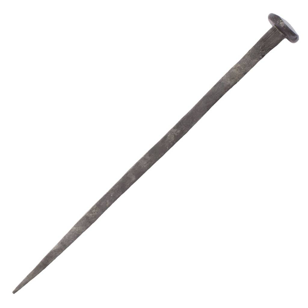 Hand forged nail round, 155mm