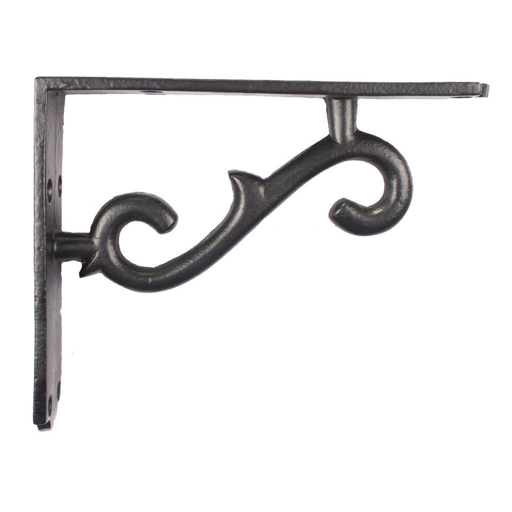 Cast iron shelf support "S" 145 x 180mm