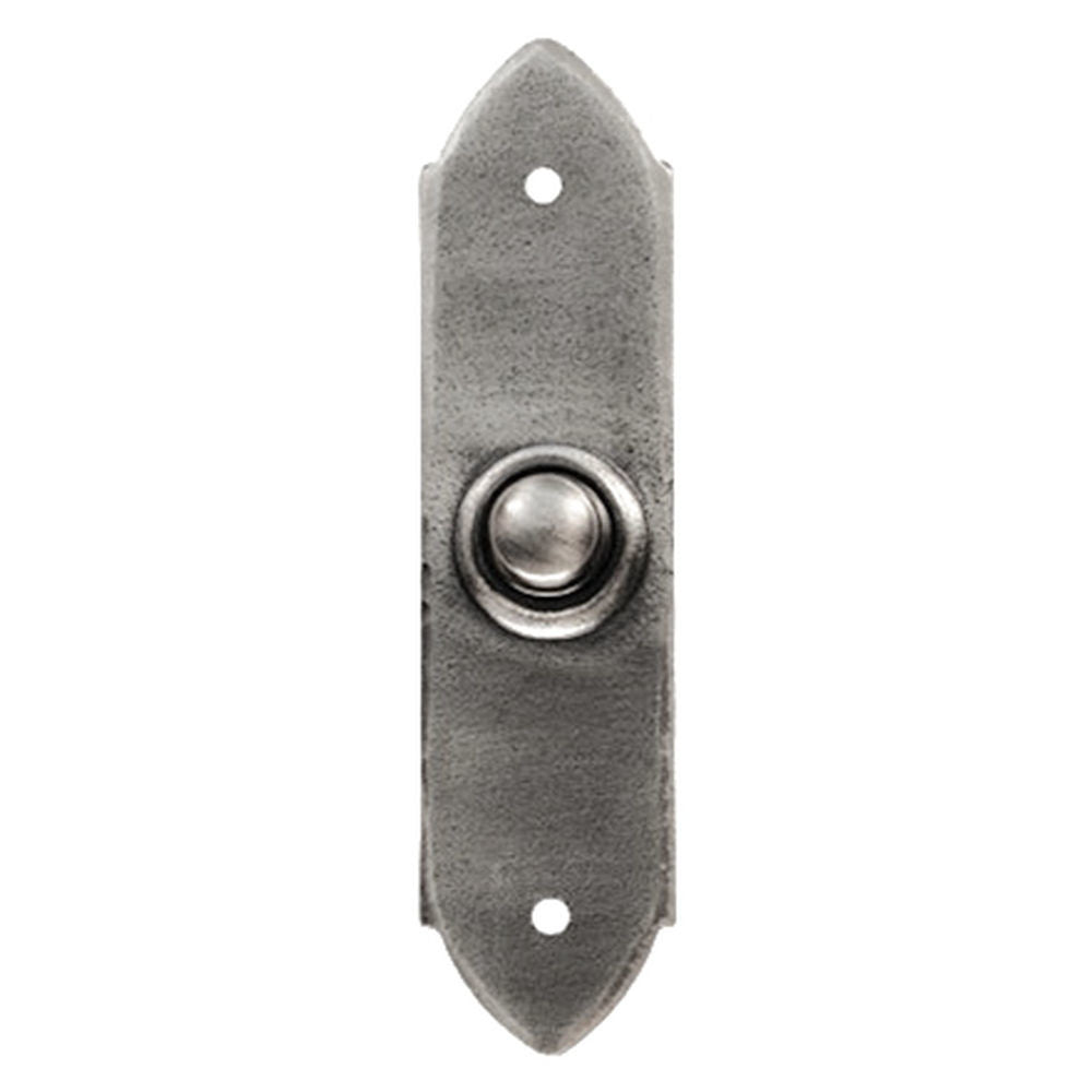 Doorbell button "Gothic" in pewter color