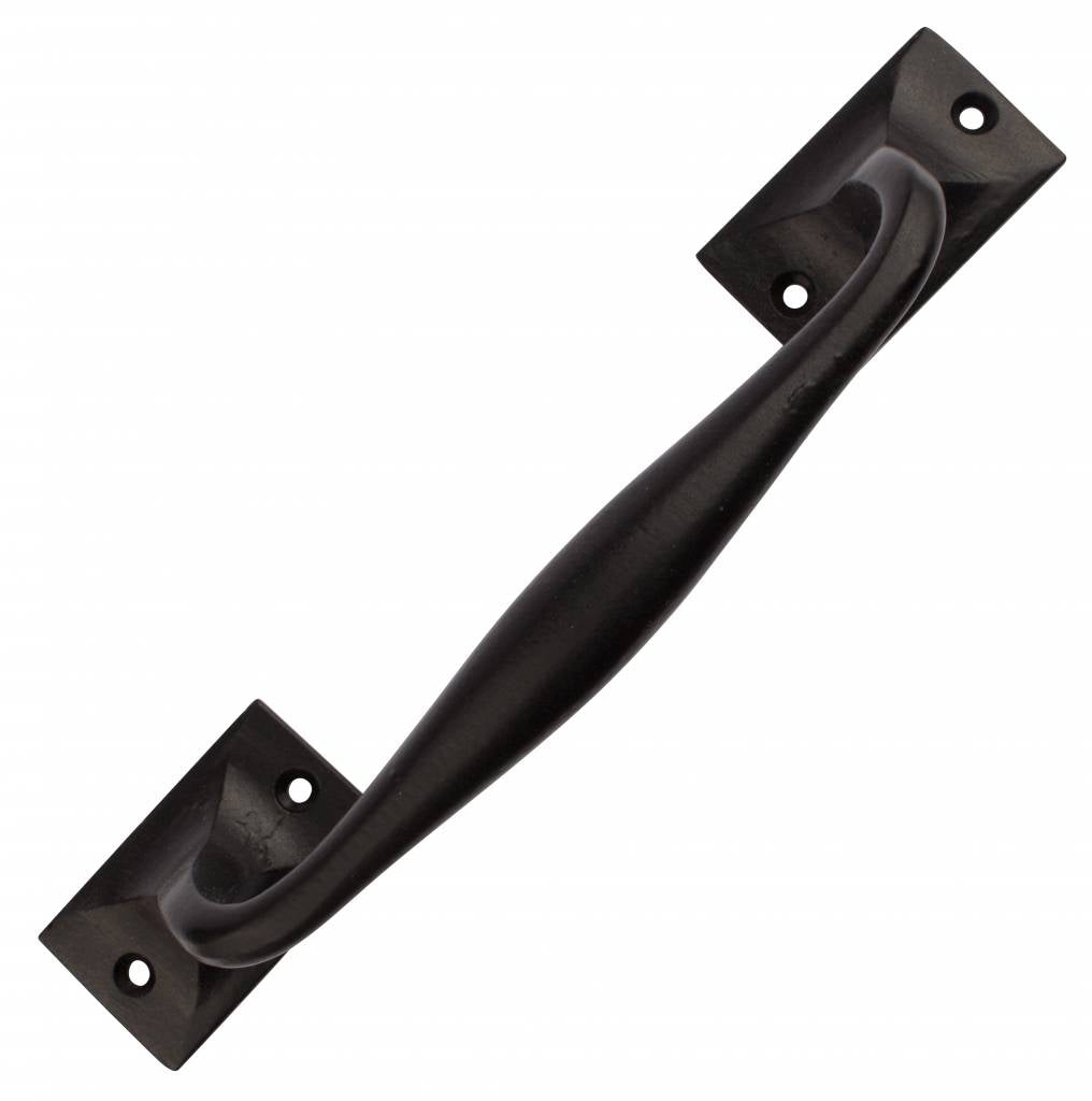 Handle painted black Rectangle 25cm