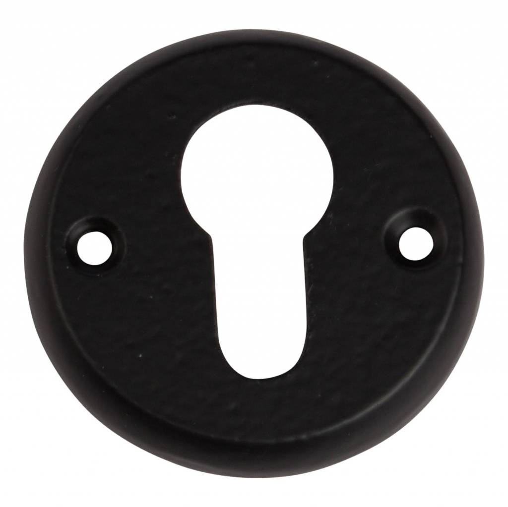 Black keyhole plate - Euro cylinder