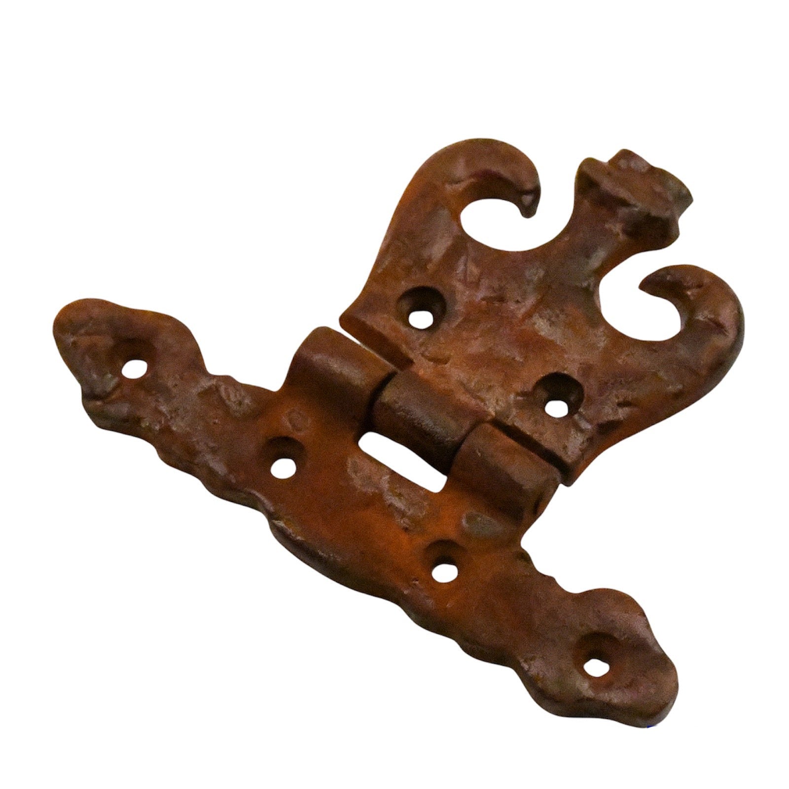 Furniture hinge curl 86x108mm rust