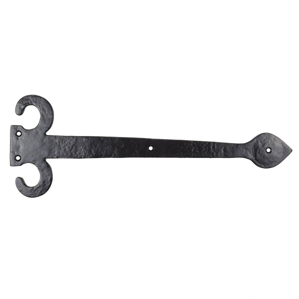 Decorative hinge black 445 x 146mm