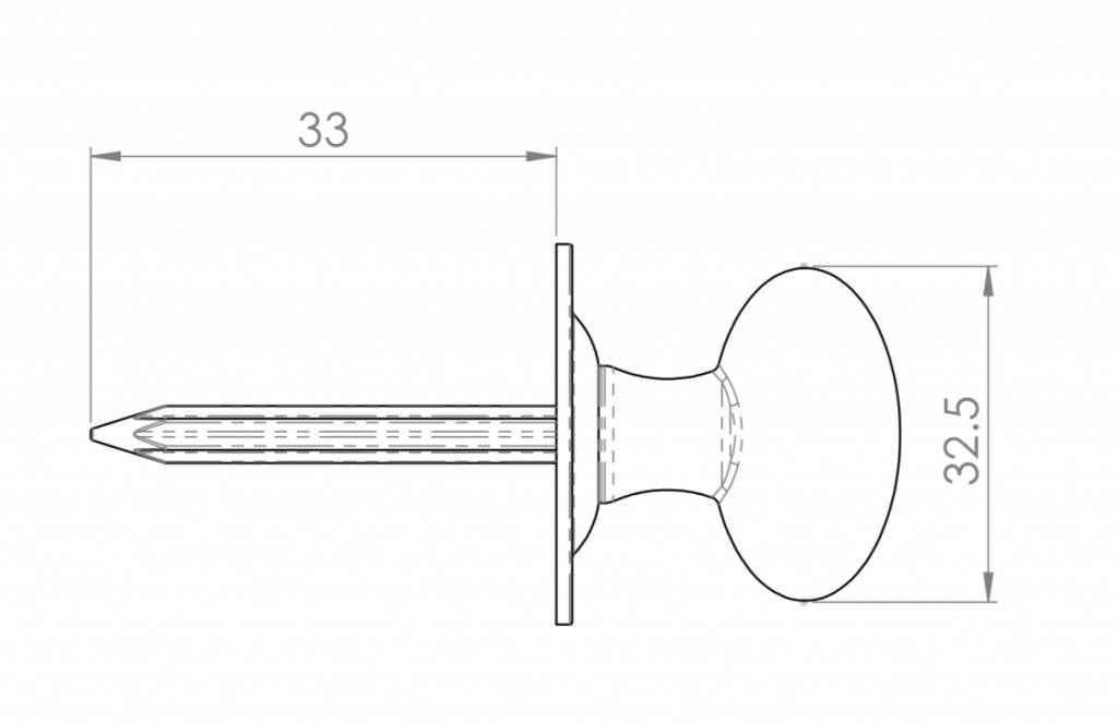 Rotary knob for insert bolt