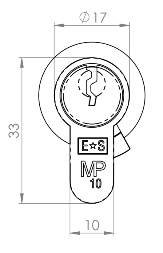 Europrofiel knopcilinder satijn/chroom