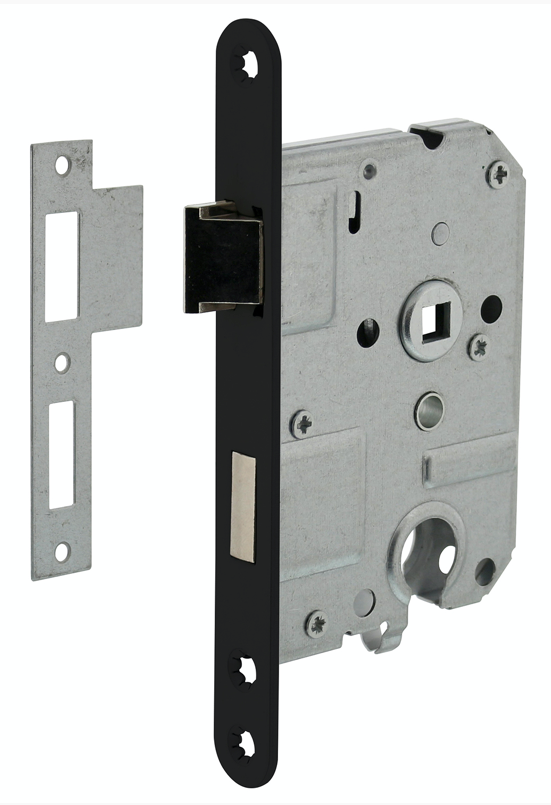 Cylinder day and night lock 55mm painted black