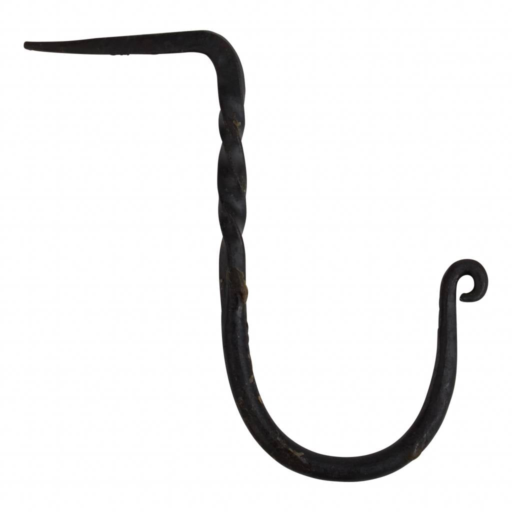 Wrought iron universal hook large