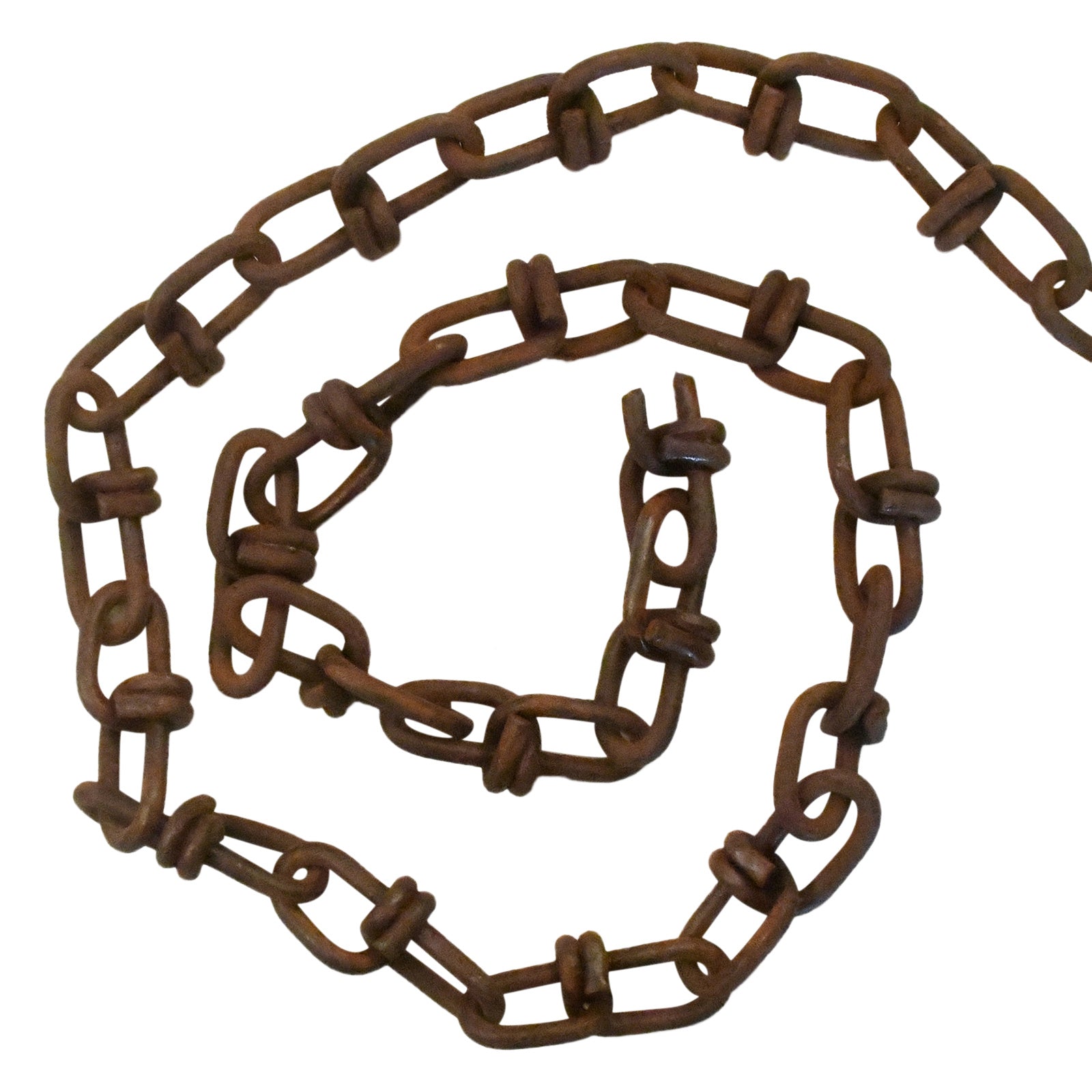 Iron link chain per 50cm | rust | black | White