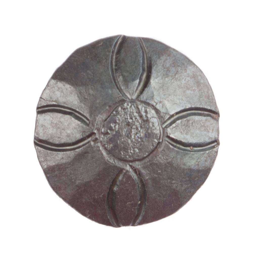 forged decorative nail round head - flower - 24 x 35mm