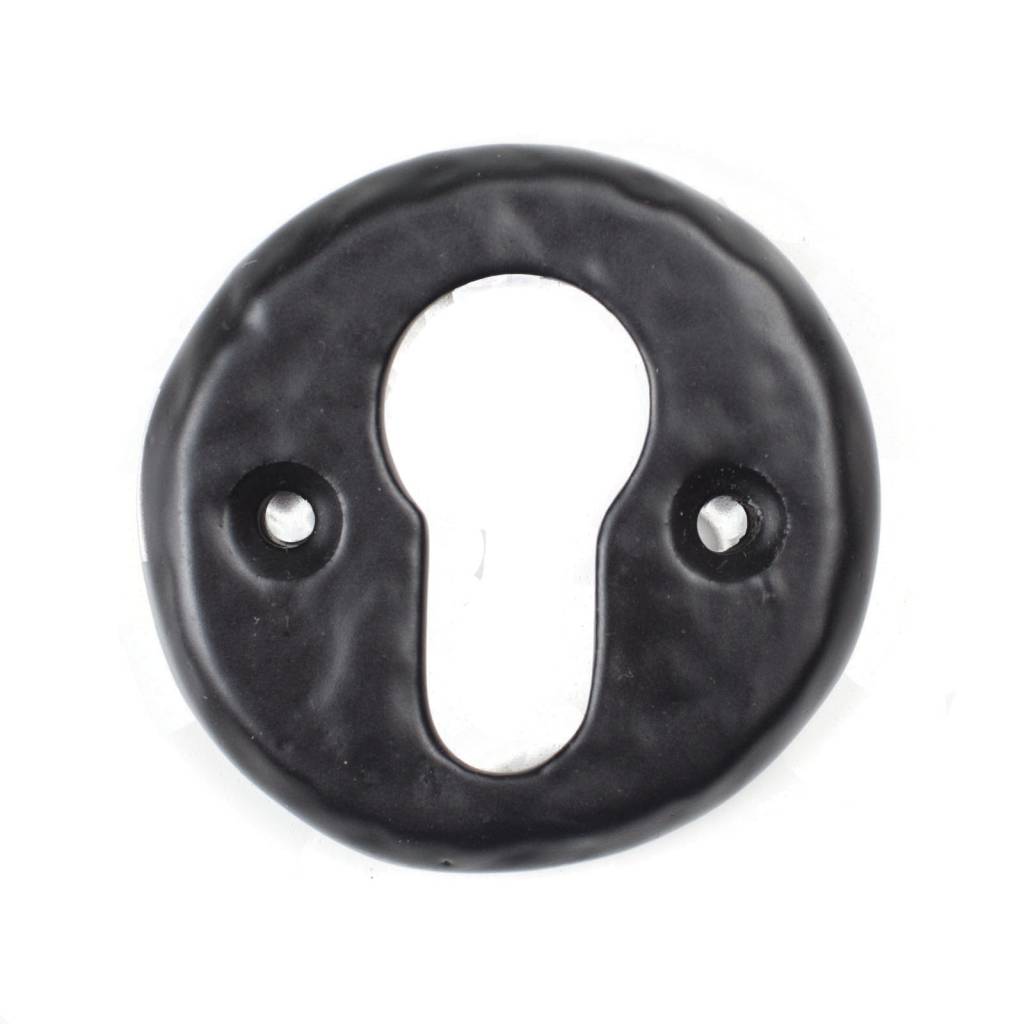 Keyhole plate euro profile black