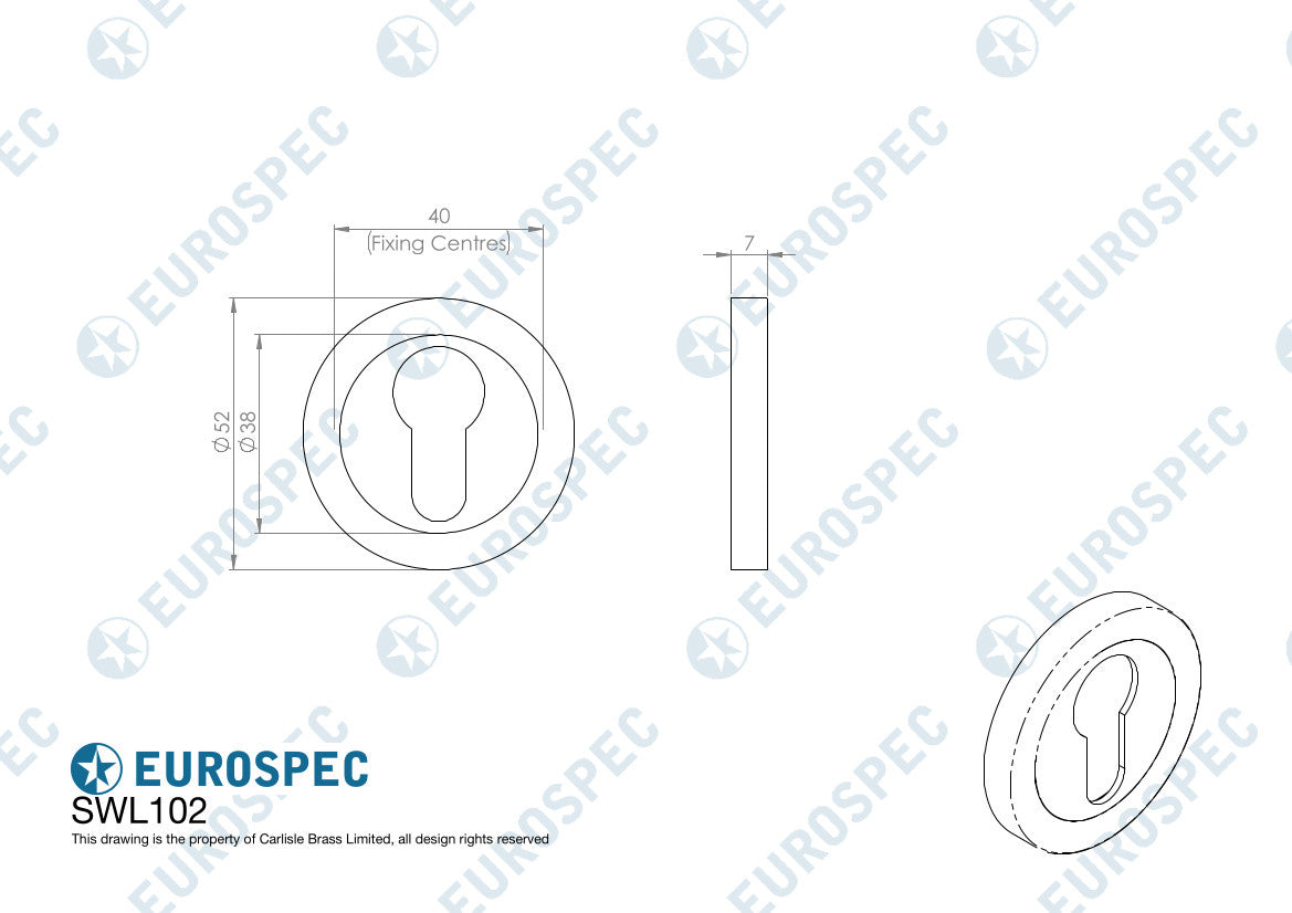 "Steelworx swl" rozet 52 mm RVS