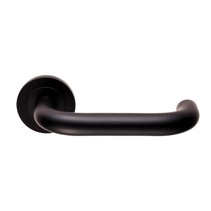 "Steelworx swl Nera" door handle on matte black rosette