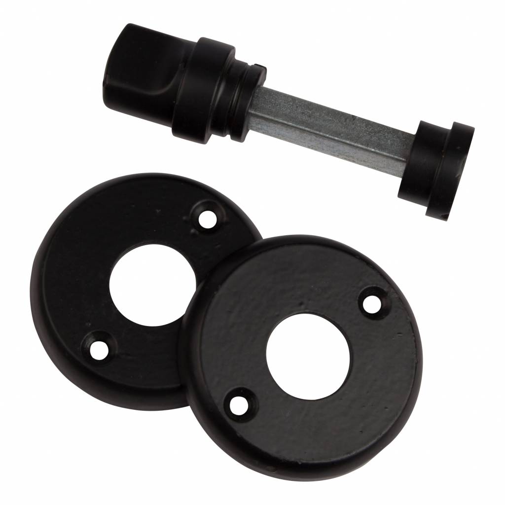 Toilet lock cast iron black