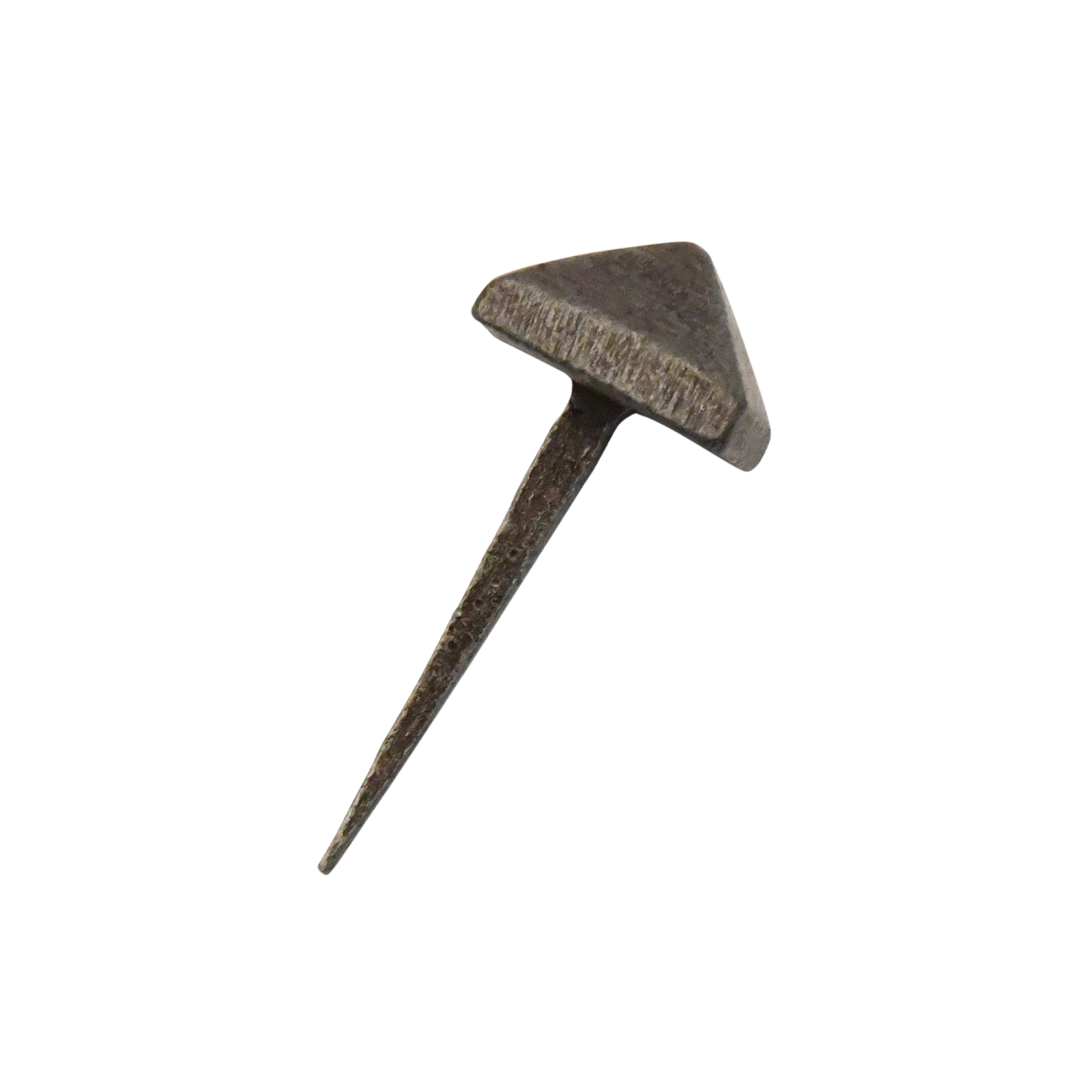 Wrought iron nail 16 x 16 mm - pyramid head tin effect